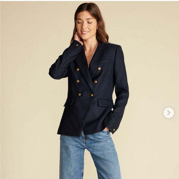 Women's Black Double-Breasted Blazer - Picture 2 of 5